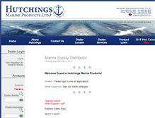 Tablet Screenshot of hutchingsmarine.com